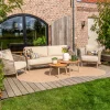 4SO Puccini/Mindo stoel-bank loungeset (5-delig) - Latte