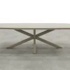 Soreno Deens ovale tuintafel 240x110 cm. - Latte