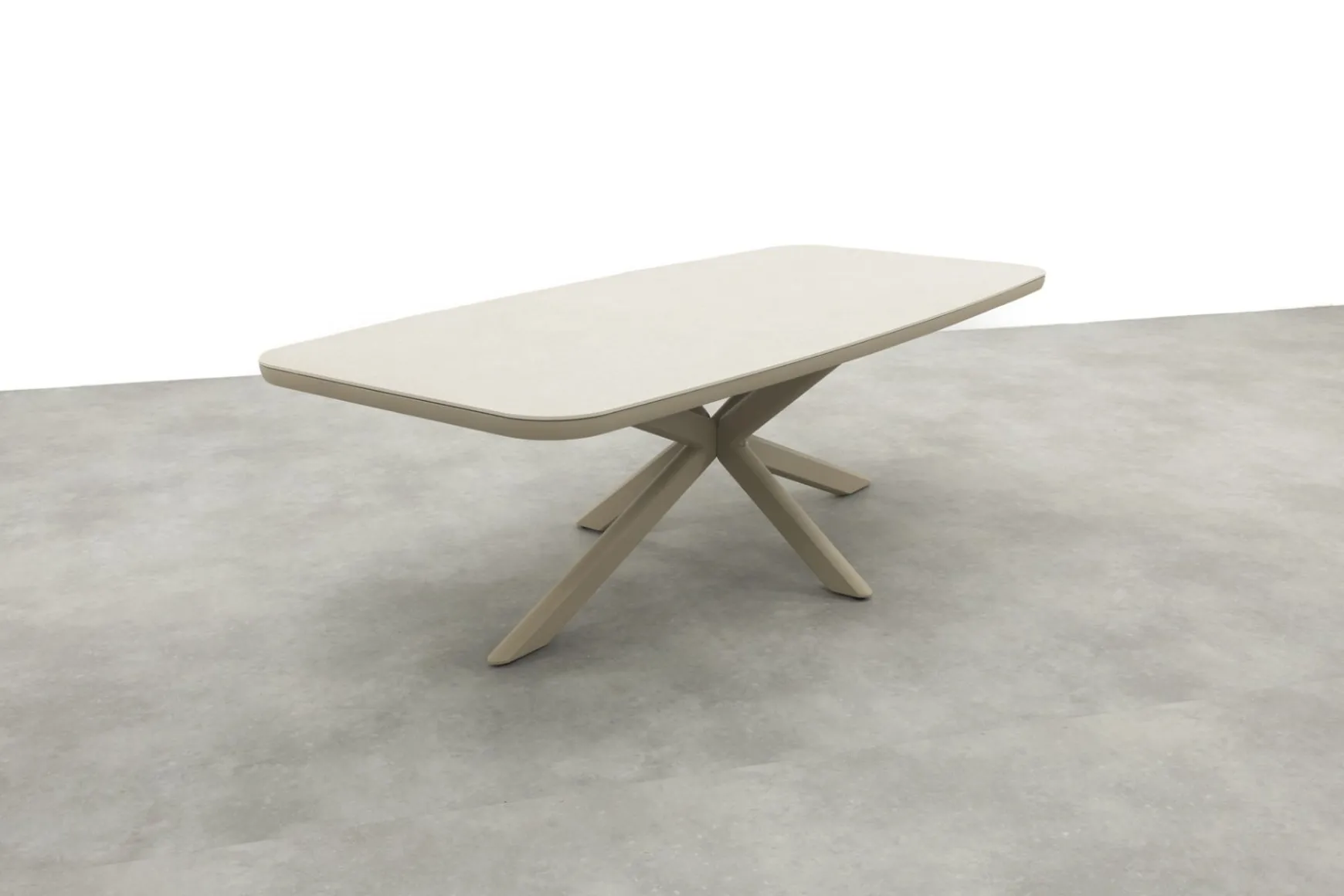 Soreno Deens ovale tuintafel 240x110 cm. - Latte