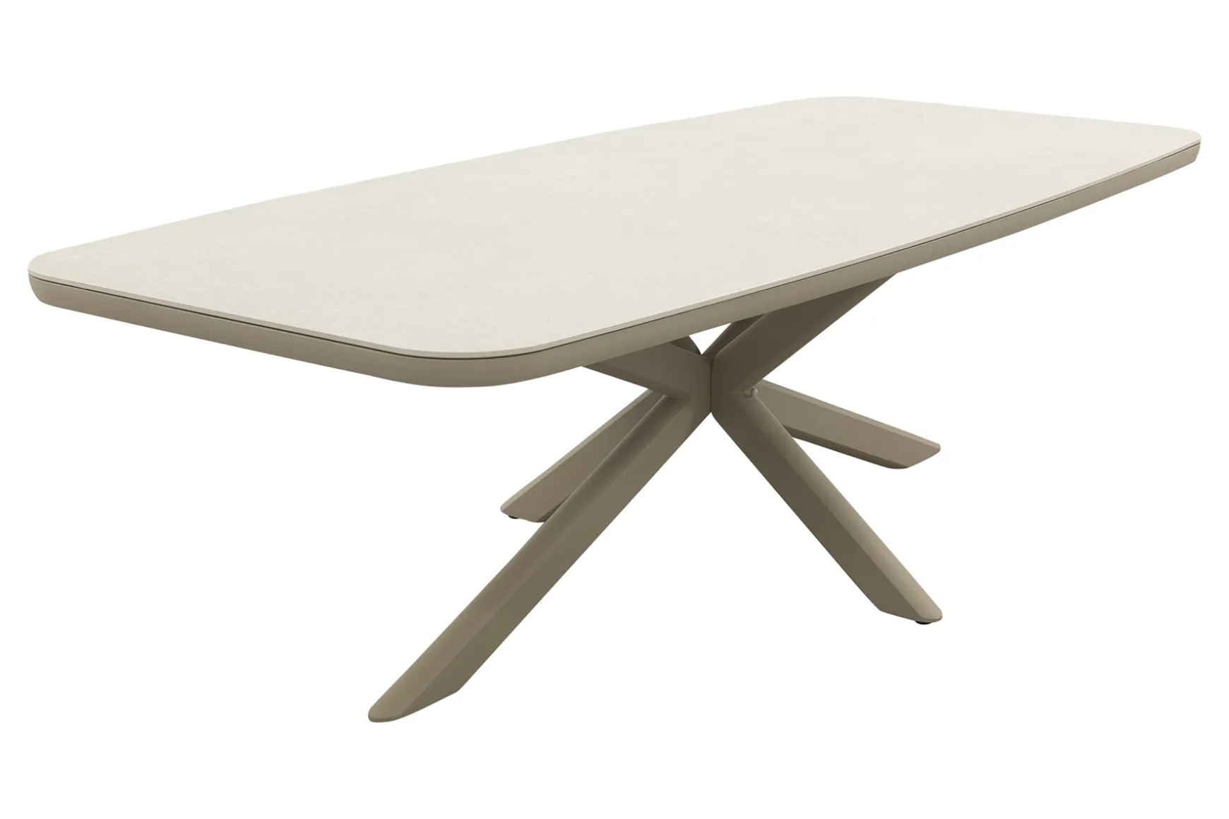 Soreno Deens ovale tuintafel 240x110 cm. - Latte