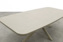 Soreno Deens ovale tuintafel 240x110 cm. - Latte