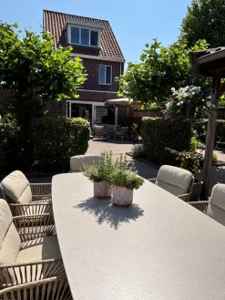 Soreno Deens ovale tuintafel 240x110 cm. - Latte