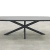 Soreno Deens ovale tuintafel 240x110 cm. - Licht grijs OP=OP