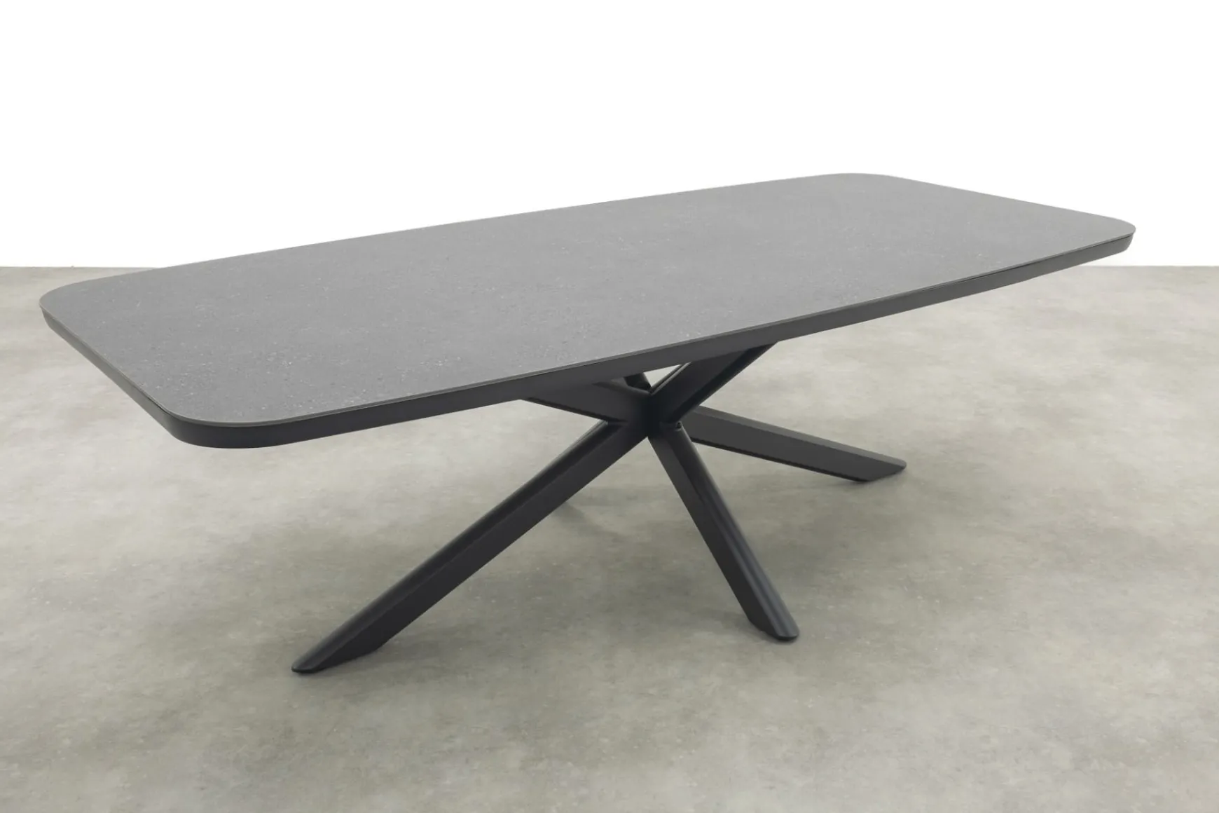 Soreno Deens ovale tuintafel 240x110 cm. - Licht grijs OP=OP