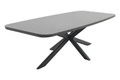Soreno Deens ovale tuintafel 268x115 cm. - Licht grijs OP=OP