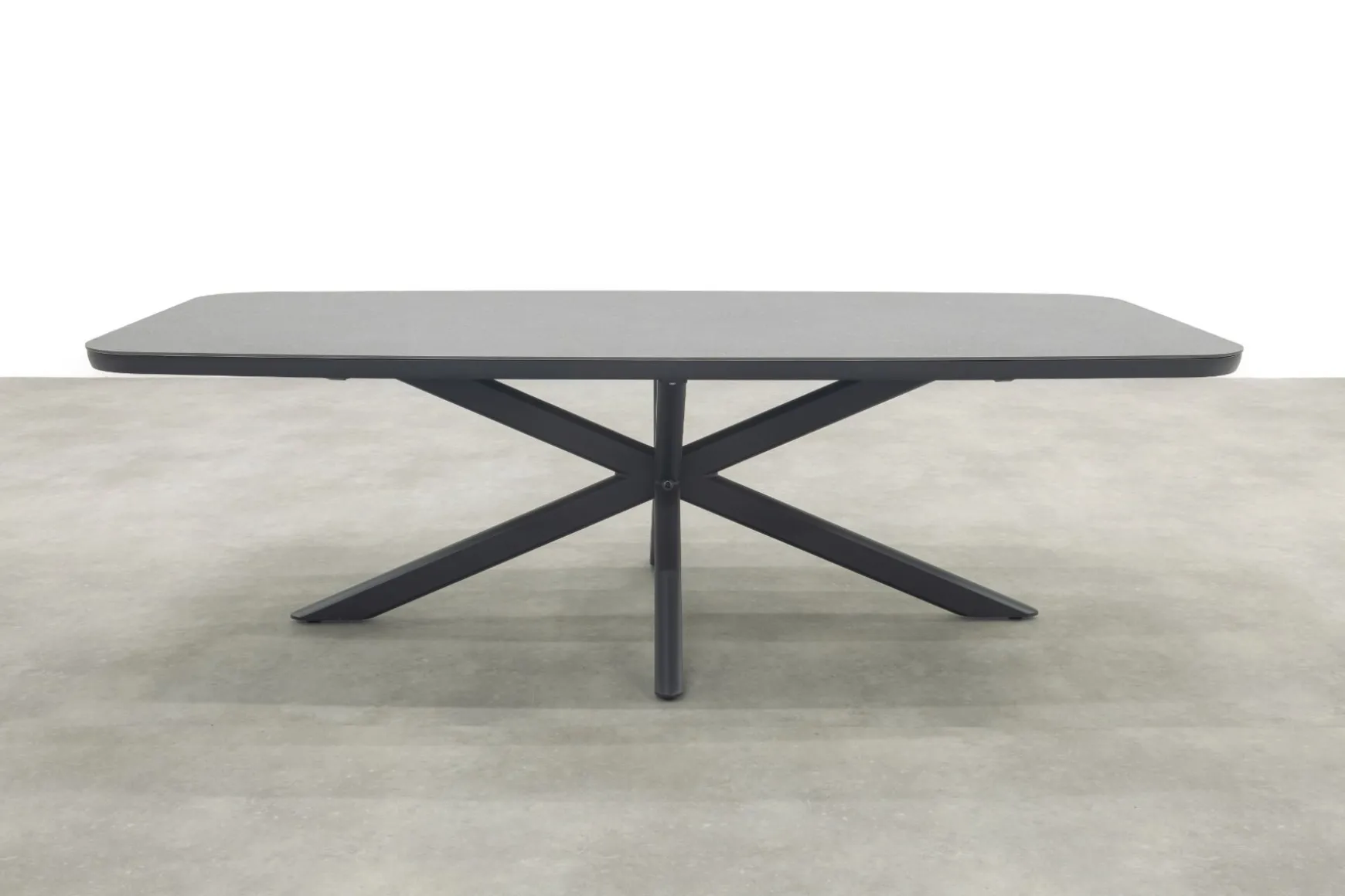 Soreno Deens ovale tuintafel 268x115 cm. - Licht grijs OP=OP