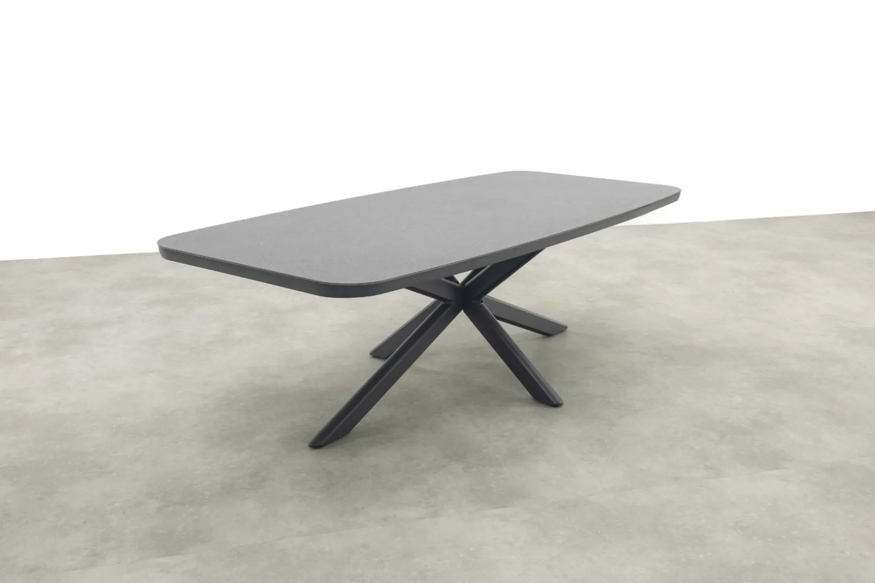 Soreno Deens ovale tuintafel 268x115 cm. - Licht grijs OP=OP