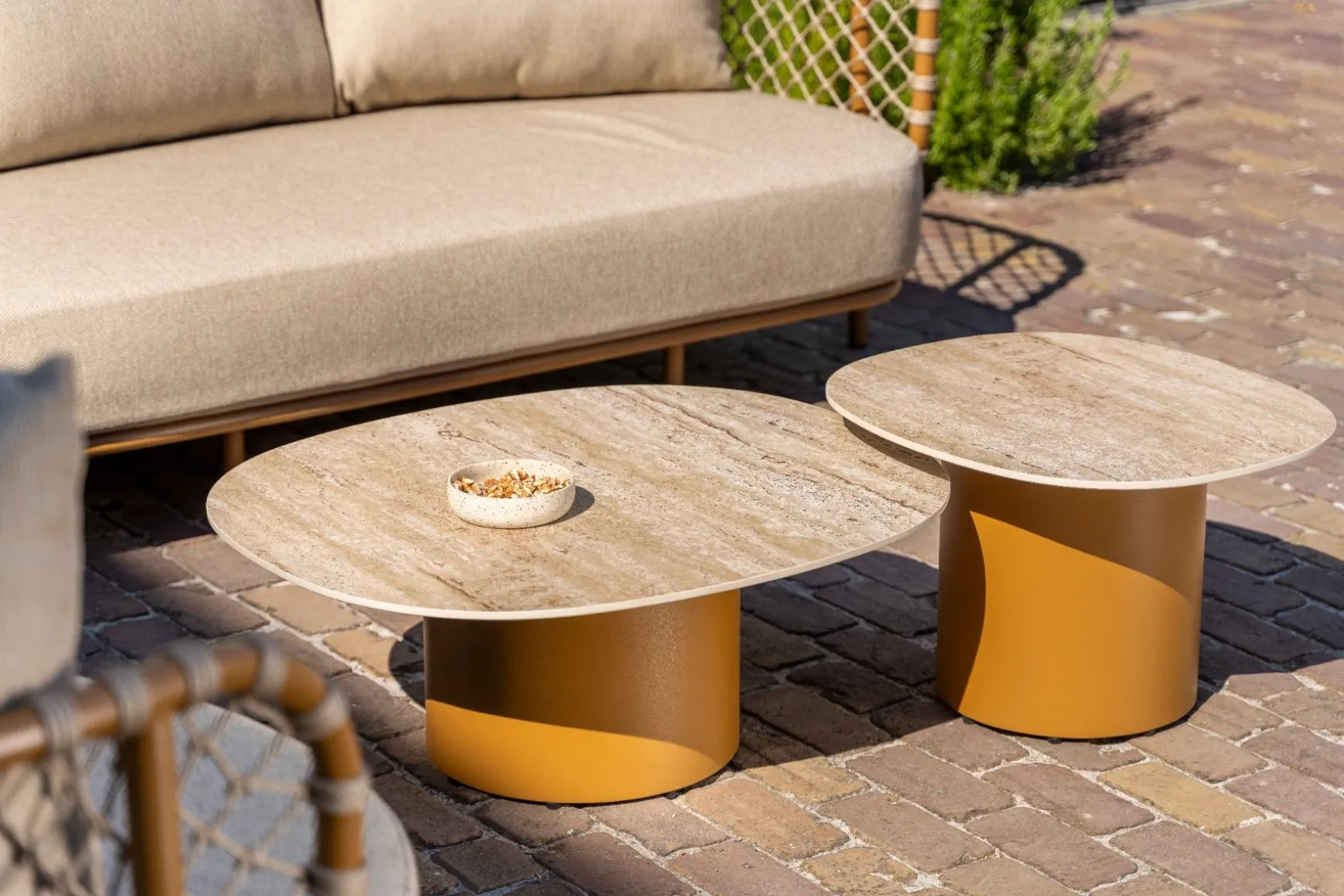 4SO Salontafel Sofie Keramiek 50x60 cm. - Amber