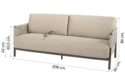 4SO Savanne/Boaz stoel-bank loungeset - Terre