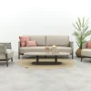 4SO Savanne/Boaz stoel-bank loungeset met ovale loungetafel - Terre