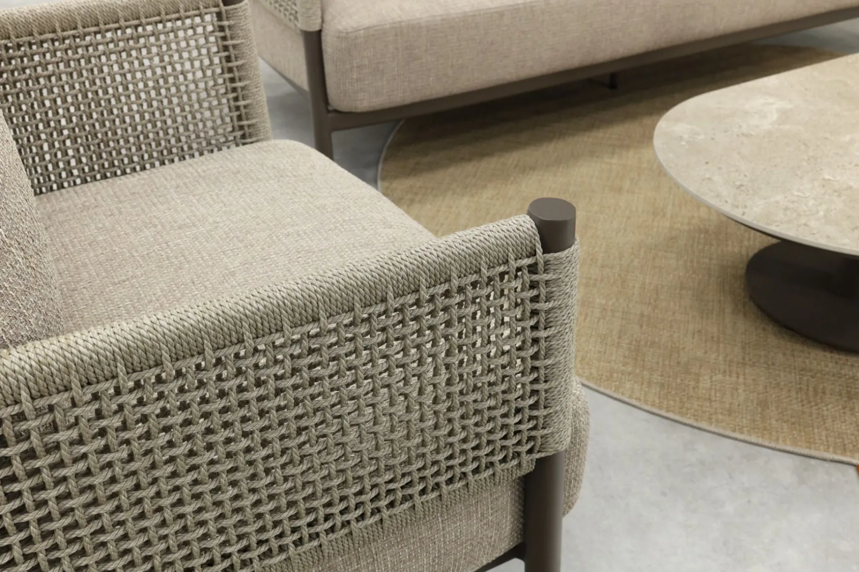 4SO Savanne/Boaz stoel-bank loungeset met ovale loungetafel - Terre