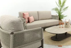 4SO Savanne/Boaz stoel-bank loungeset met ovale loungetafel - Terre