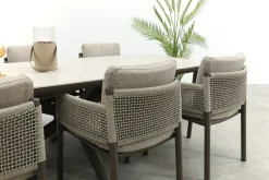4SO Savanne/Soreno deens ovale tuinset voor 6 personen 240x110 cm. - Terre