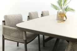 4SO Savanne/Soreno deens ovale tuinset voor 6 personen 240x110 cm. - Terre