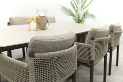4SO Savanne/Soreno deens ovale tuinset voor 6 personen 240x110 cm. - Terre