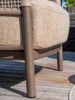 4SO Savanne/Volta stoel-bank loungeset - Terre/Teak