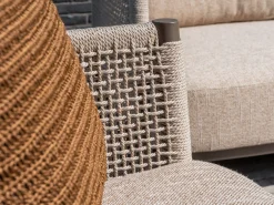 4SO Savanne/Volta stoel-bank loungeset - Terre/Teak