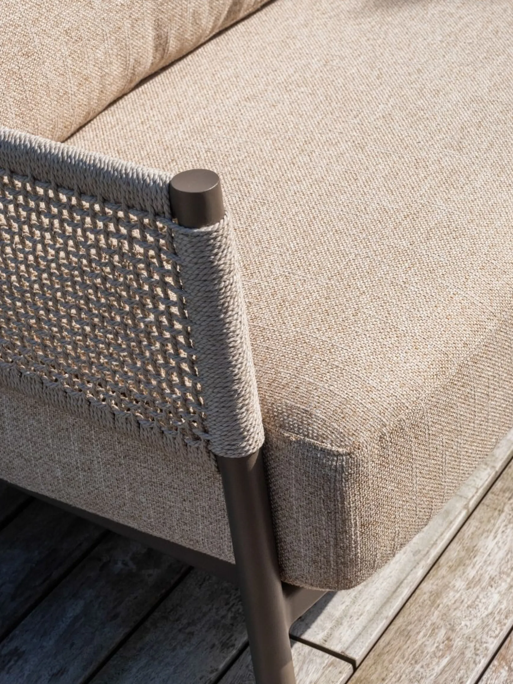 4SO Savanne/Volta stoel-bank loungeset - Terre/Teak