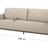 4SO Savanne 3-zits loungebank - Terre