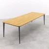 Stripe/Alaska tuinset - teak/aluminium - antraciet-270x100 cm.