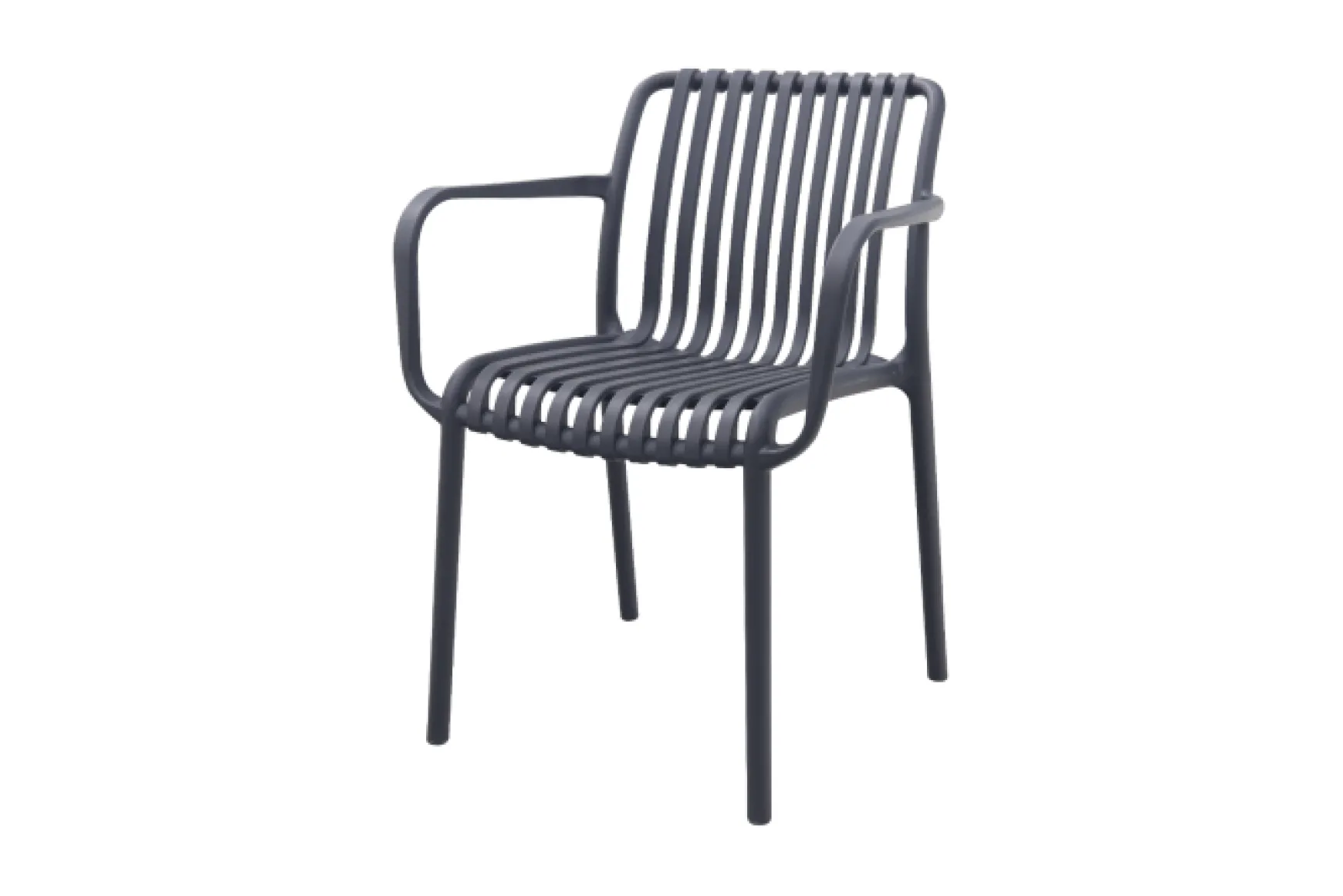 Stripe/Alaska tuinset - teak/aluminium - antraciet-270x100 cm.