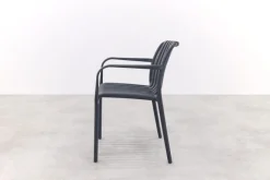 Stripe/Alaska tuinset - teak/aluminium - antraciet-270x100 cm.