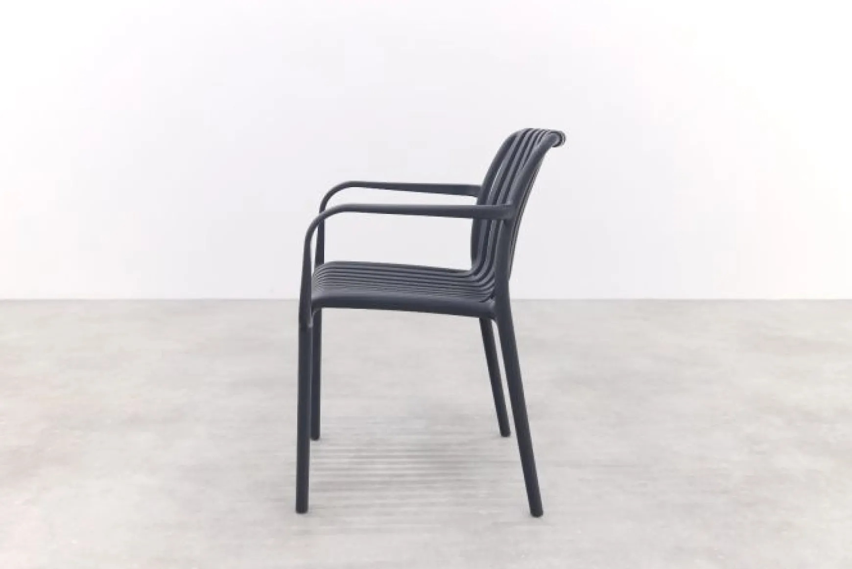 Stripe/Alaska tuinset - teak/aluminium - antraciet-270x100 cm.