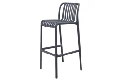 Stripe barstoel antraciet