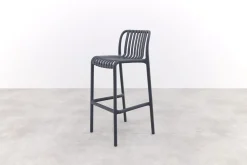 Stripe barstoel antraciet