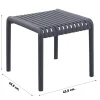 Stripe bijzettafel 45x45 - Antraciet