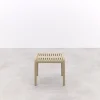 Stripe bijzettafel 45x45 - Taupe