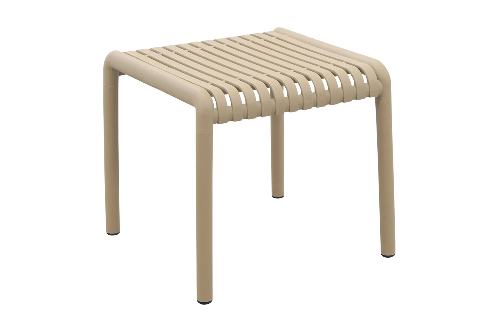 Stripe bijzettafel 45x45 - Taupe