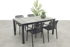 Stripe/Hartman Comino stapelbare tuinset (5-delig) - 163x105 cm.