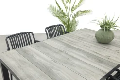 Stripe/Hartman Comino stapelbare tuinset (5-delig) - 163x105 cm.