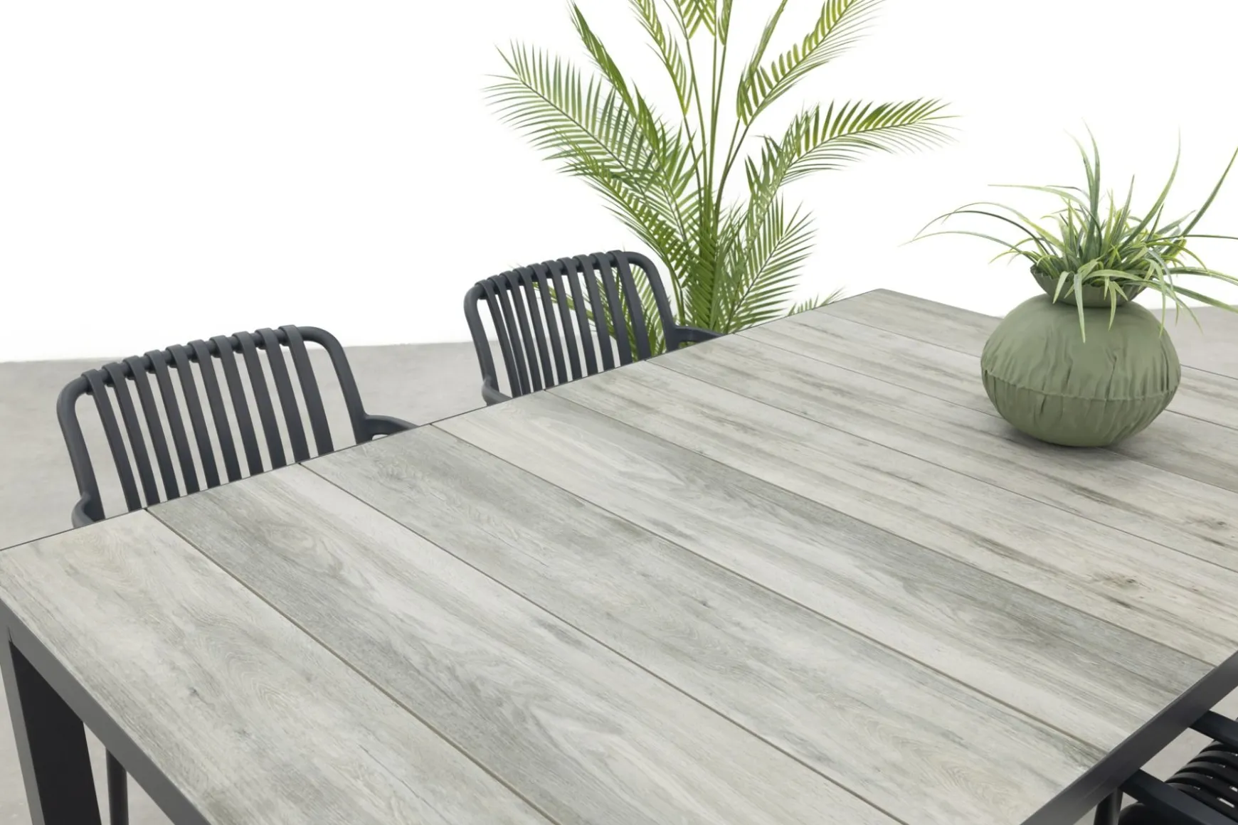 Stripe/Hartman Comino stapelbare tuinset (5-delig) - 163x105 cm.