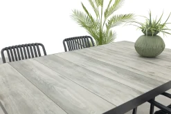 Stripe/Hartman Comino stapelbare tuinset (5-delig) - 163x105 cm.