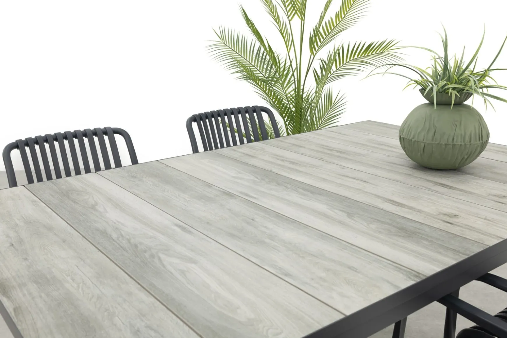 Stripe/Hartman Comino stapelbare tuinset (5-delig) - 163x105 cm.