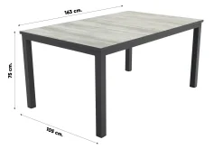 Stripe/Hartman Comino stapelbare tuinset (5-delig) - 163x105 cm.