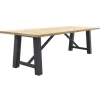 Stripe/Keltex tuinset-teak/aluminium-antraciet-265x101 cm.
