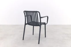 Stripe/Keltex tuinset-teak/aluminium-antraciet-265x101 cm.
