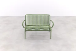 Stripe loungebank 2-zits - mosgroen