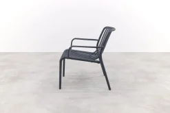 Stripe Loungestoel stapelbaar - Antraciet