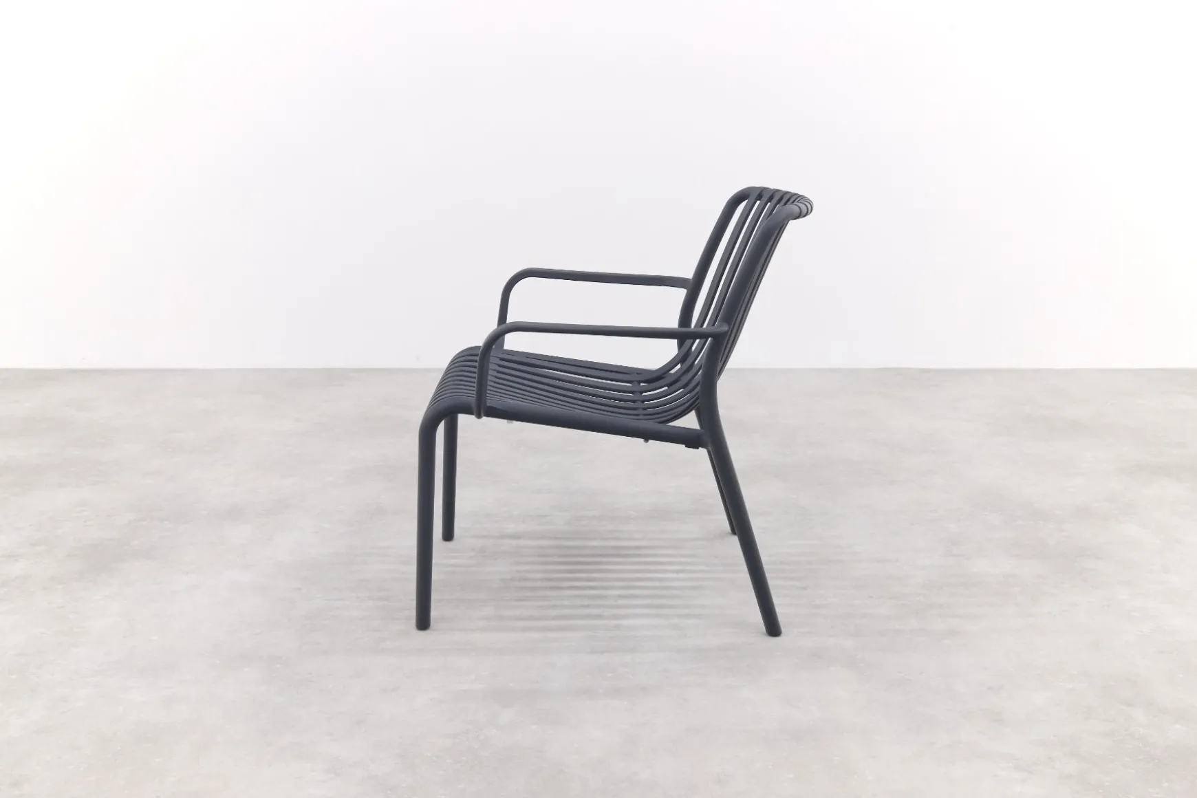 Stripe Loungestoel stapelbaar - Antraciet