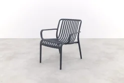 Stripe Loungestoel stapelbaar - Antraciet