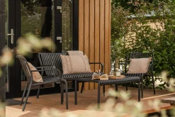 Stripe Loungestoel stapelbaar - Antraciet