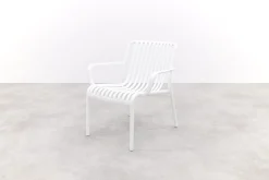 Stripe Loungestoel stapelbaar - Wit