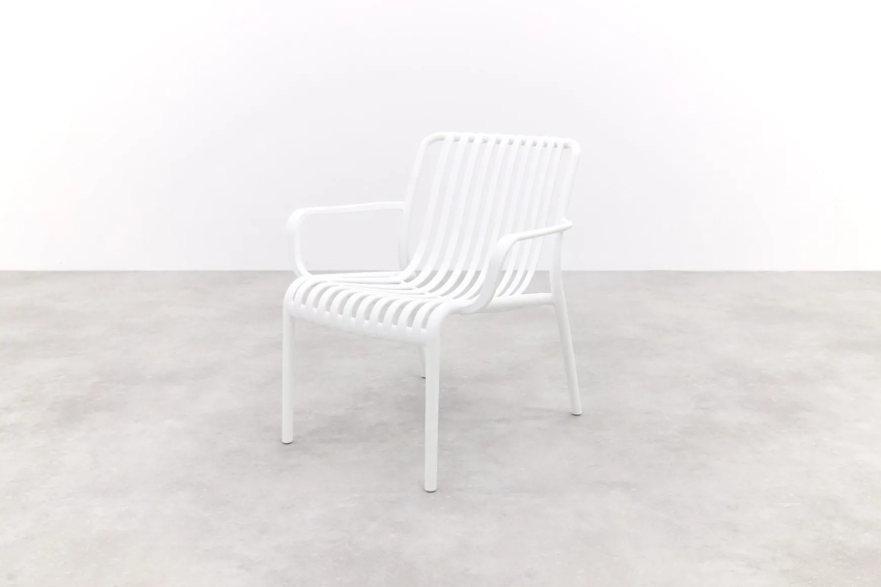 Stripe Loungestoel stapelbaar - Wit