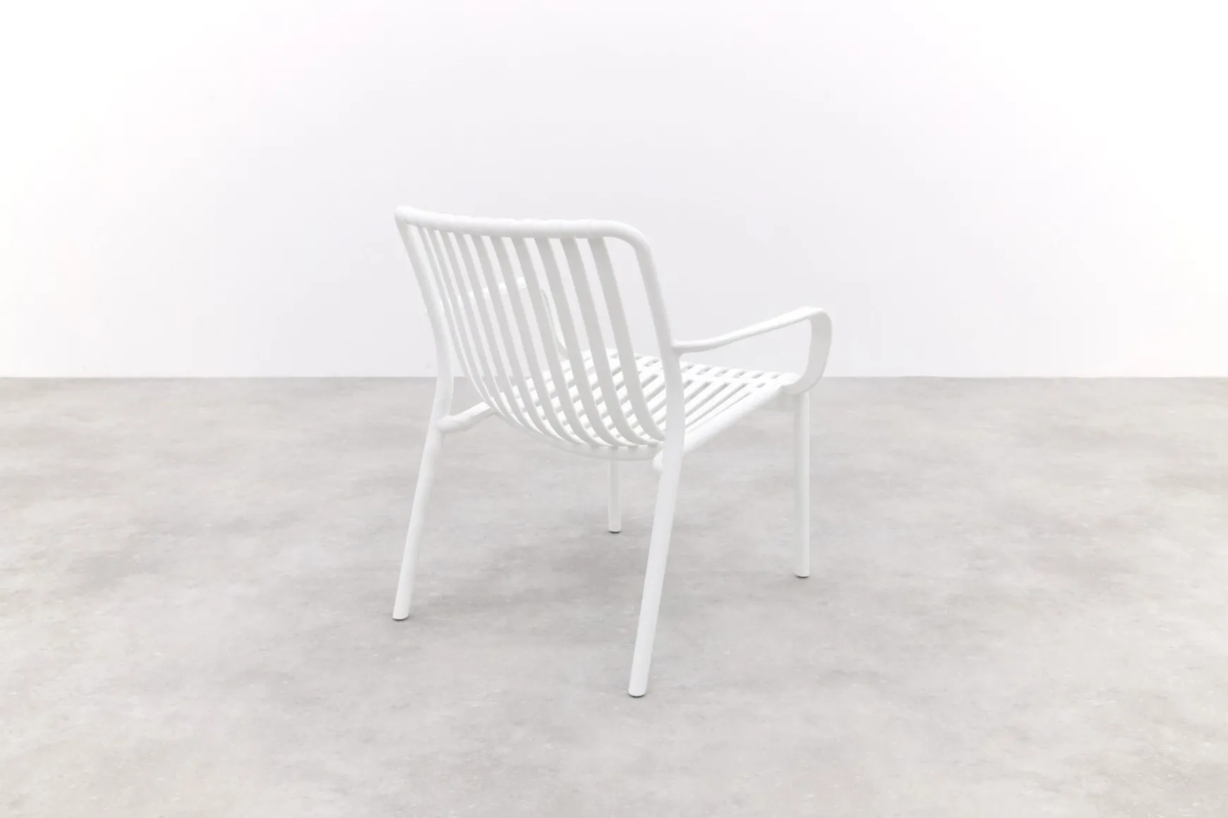 Stripe Loungestoel stapelbaar - Wit