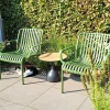 Stripe Loungestoel stapelbaar - Mosgroen