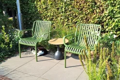 Stripe Loungestoel stapelbaar - Mosgroen